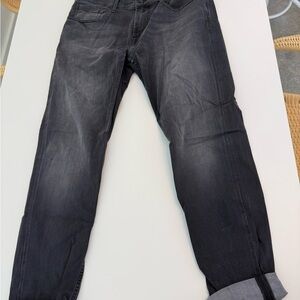 7 For All Mankind Charcoal Straight Leg Jeans
